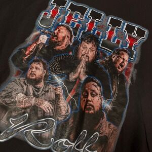 Jelly Roll Comfort Colors Graphic Tee Black XL Heavyweight Streetwear Shirt